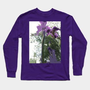 Giant Iris Stalks, photography and digital Long Sleeve T-Shirt